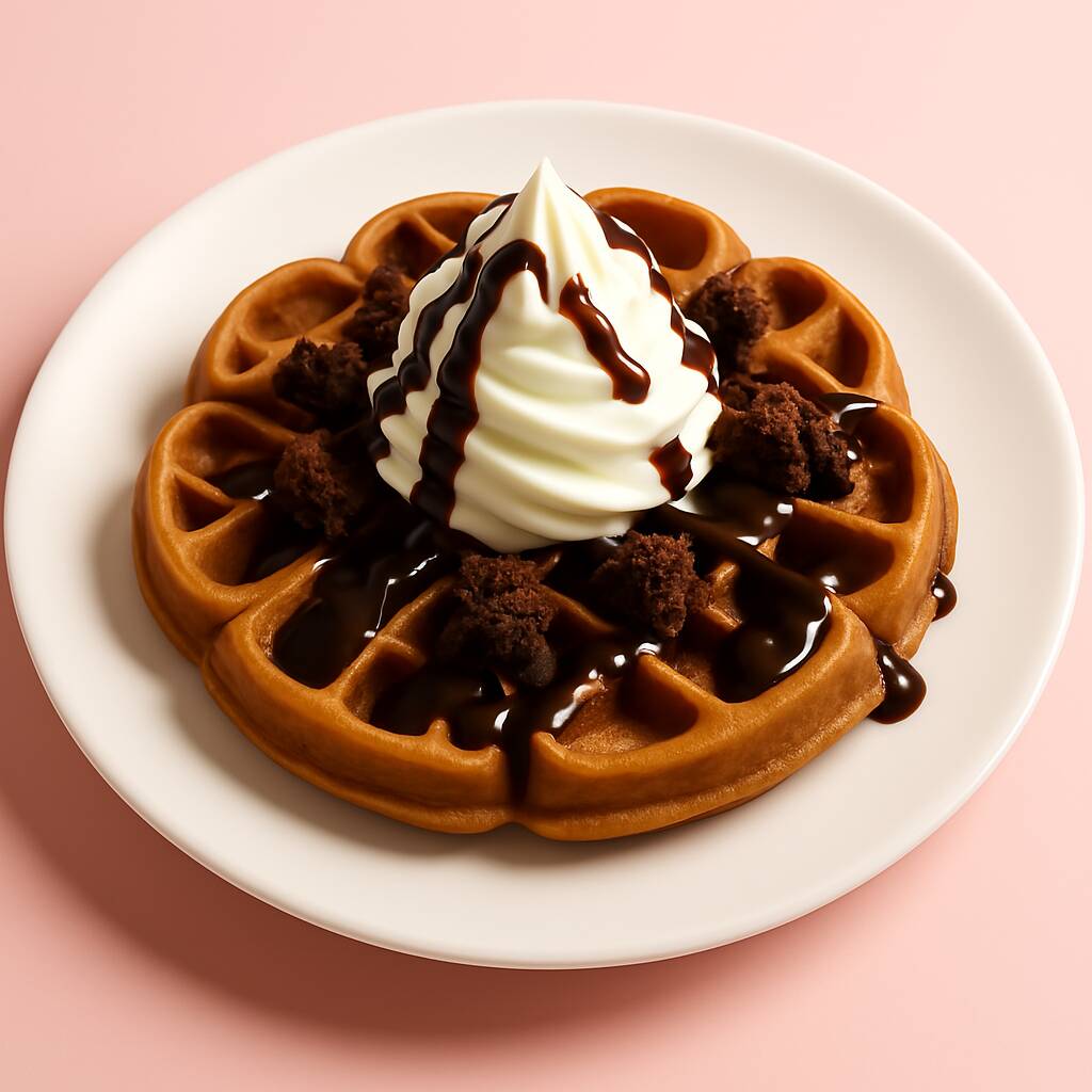 Waffle de Chocolate