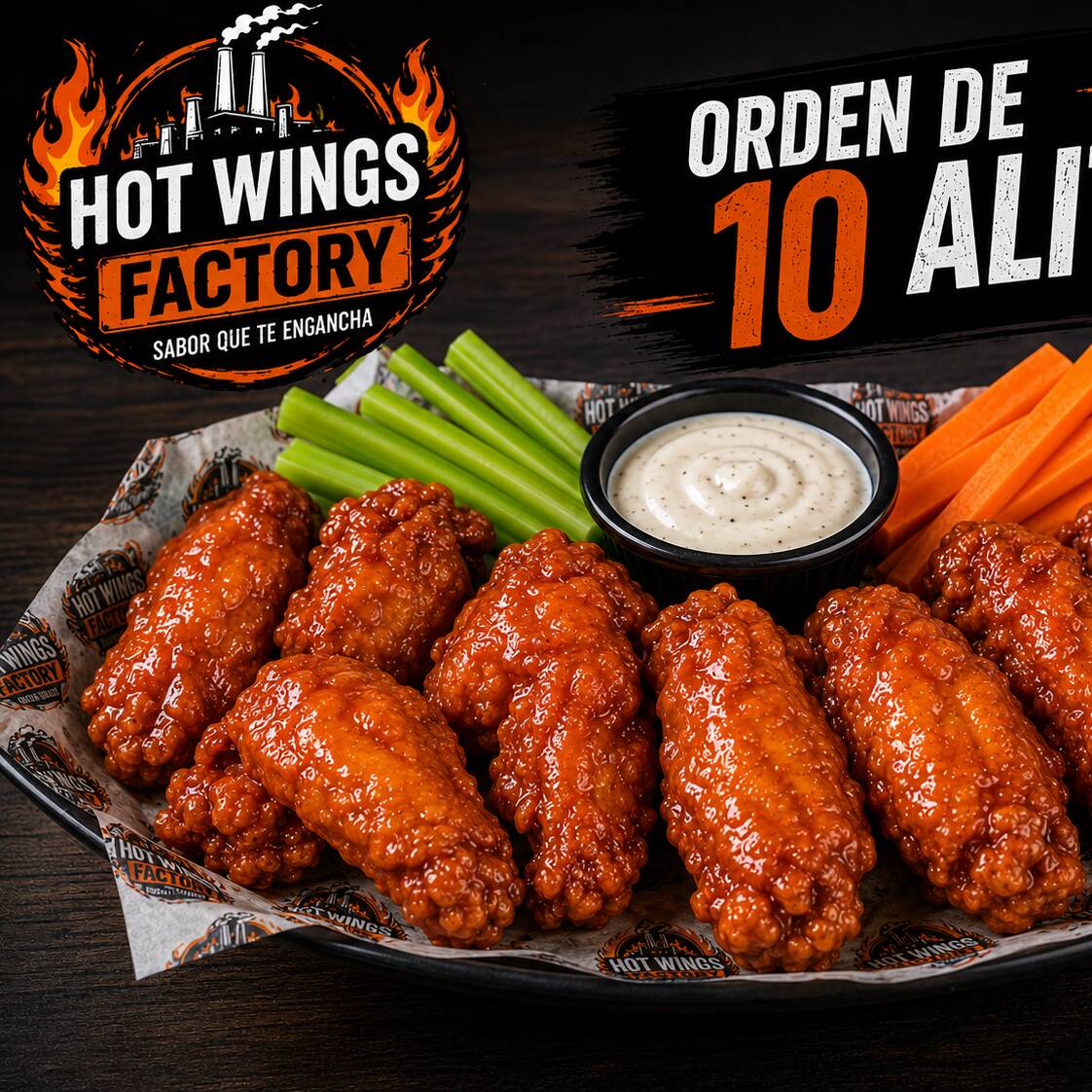 Alitas 10 Pzas