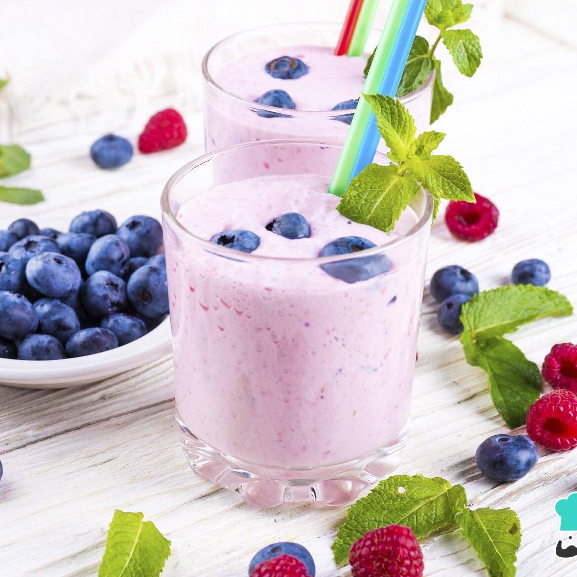 Malteada de Blueberry