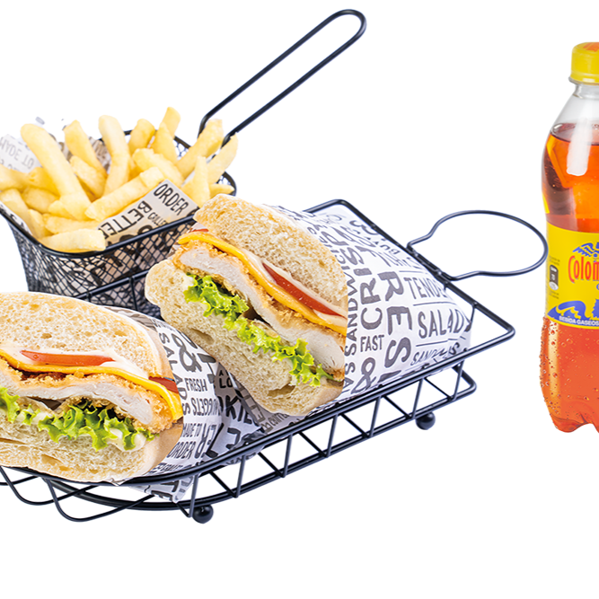 Combo Sánduche de Pollo Apanado