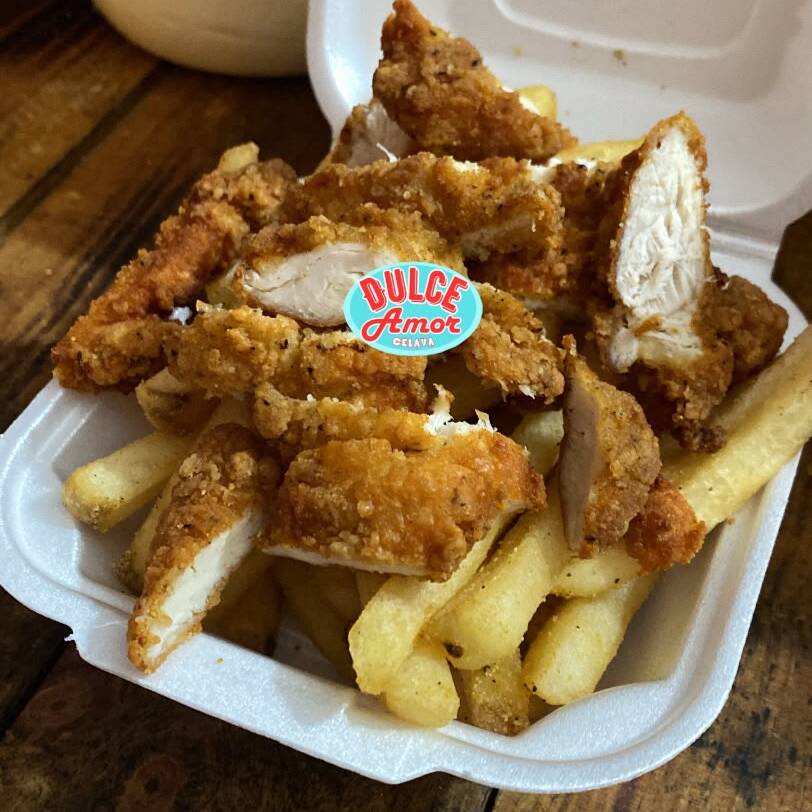 Papas a la Francesa con Pollo