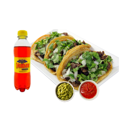 Combo 4 Tacos al Pastor y Gaseosa