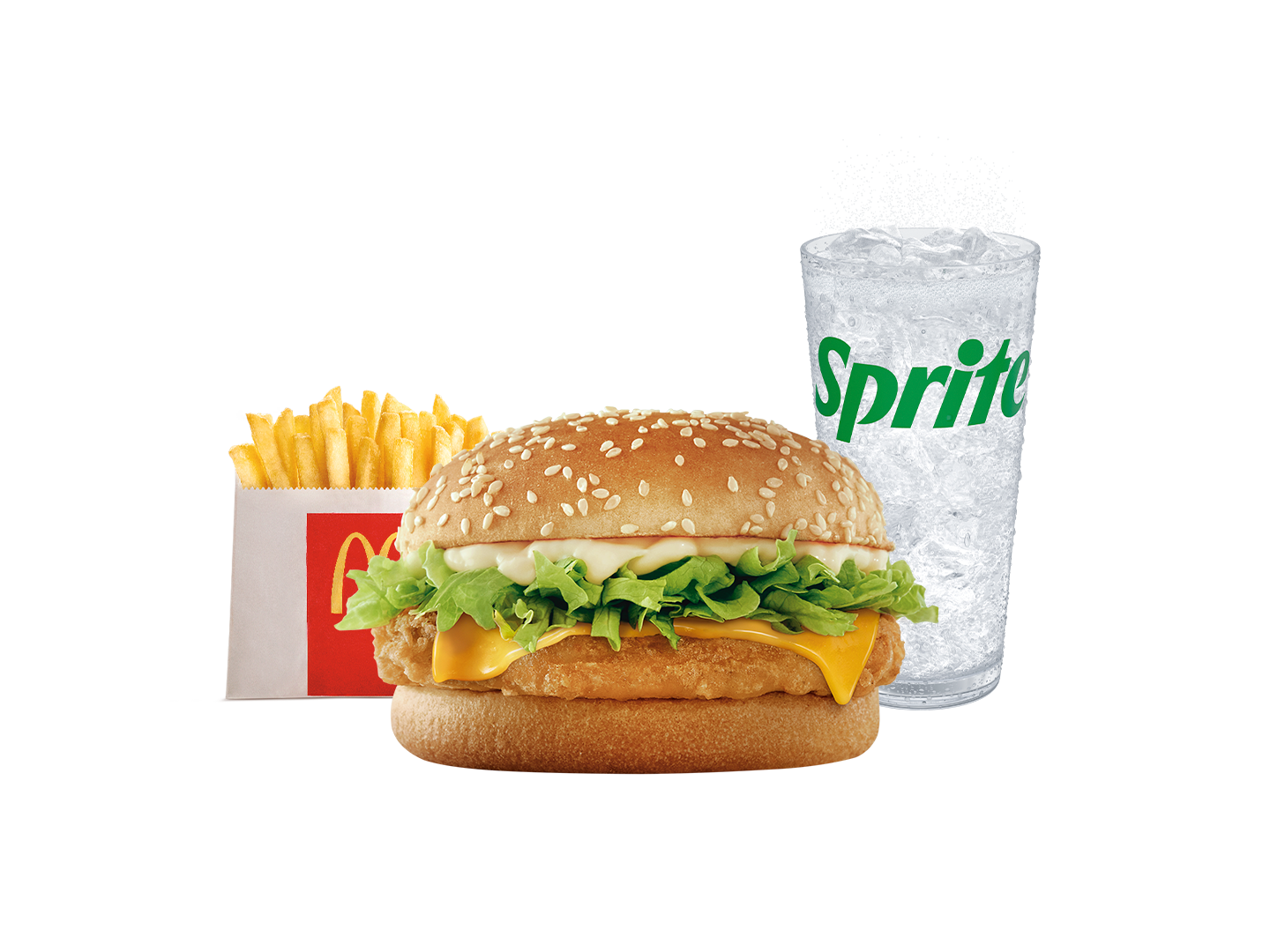 McCombo regular McPollo con queso