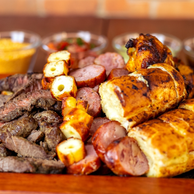 Monte seu Churrasco do seu jeito. Você escolhe as carnes, guarnições ou acompanhamentos. "É NECESSÁRIO SELECIONAR TODOS OS ITENS DESEJADOS"