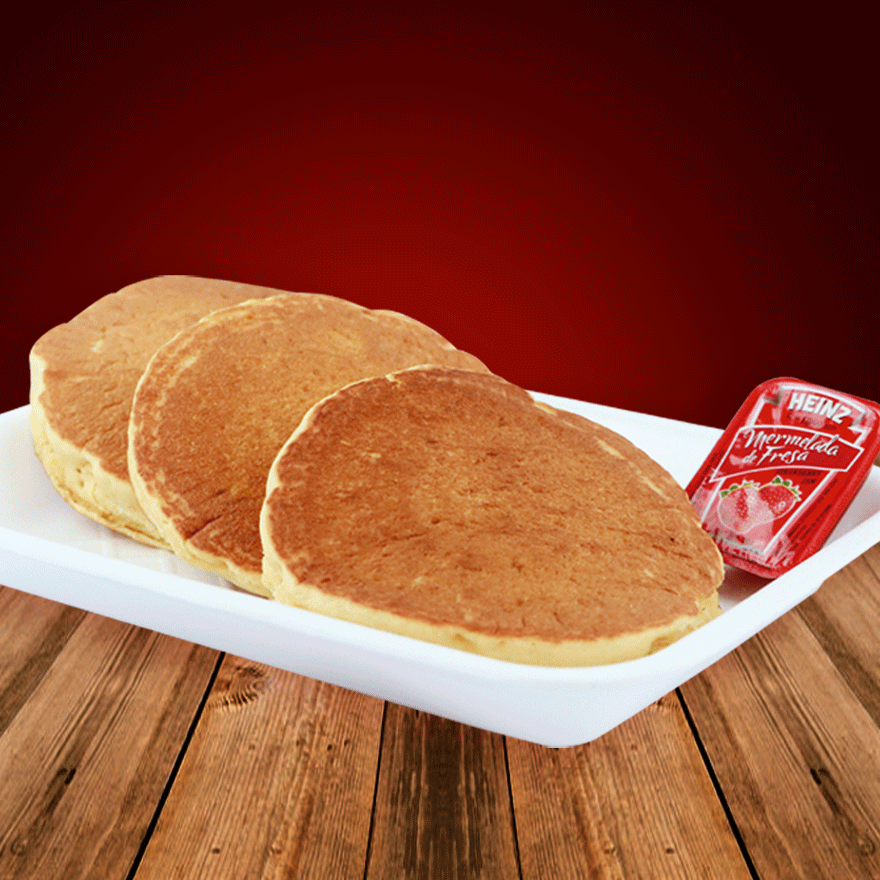Hot Cakes Sencillos 3 Pz Miel Maple