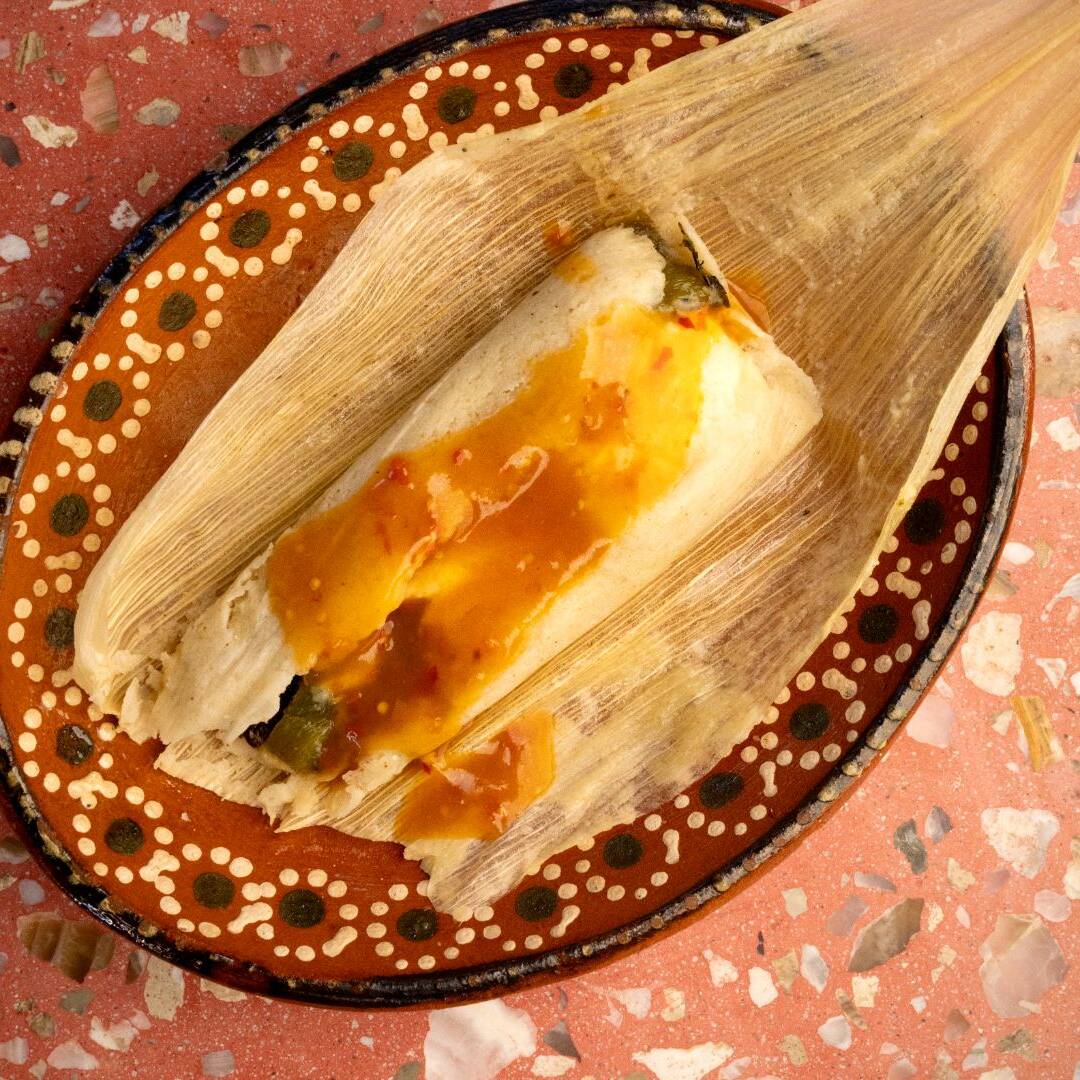 Tamal Rajas con Pollo