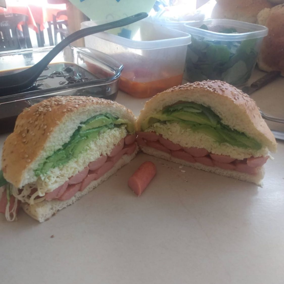 Cemita de Salchicha.
