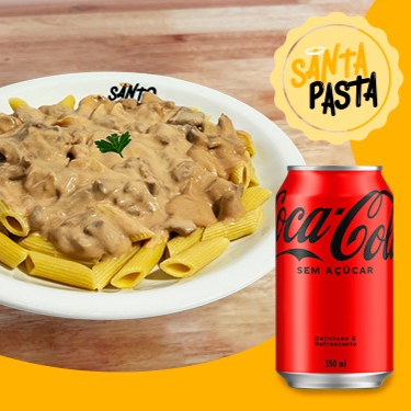 Saboreie a combinação perfeita com a massa tipo penne (200g) com de tiras de carne macia e o nosso molho de Strogonoff com o toque de produtos Heinz, creme de leite e champignons (200g) + 01 Refrigerante em lata do seu sabor favorito. (Os ingredientes do preparo do strogonoff não podem ser alterados e/ou retirados).