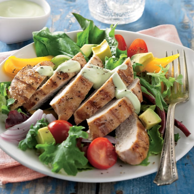 ENSALADA DE POLLO A LA PLANCHA