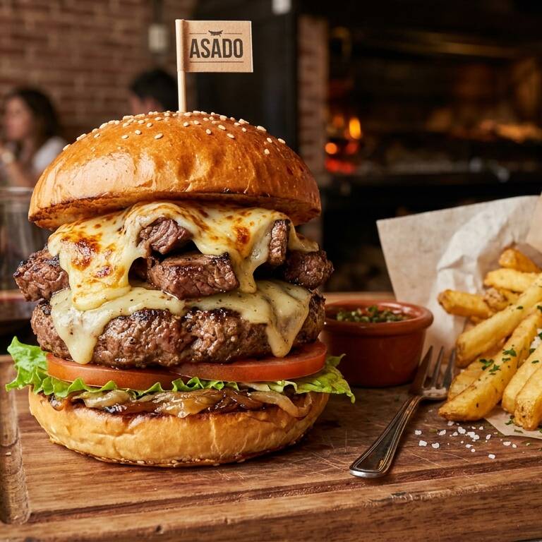 Hamburguesa 3 Quesos