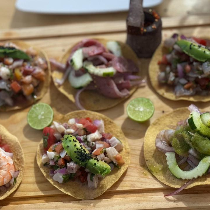 Tostada Ceviche 3 Camarones