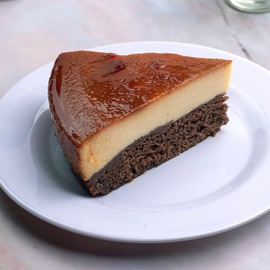 Rebanada de Chocoflan