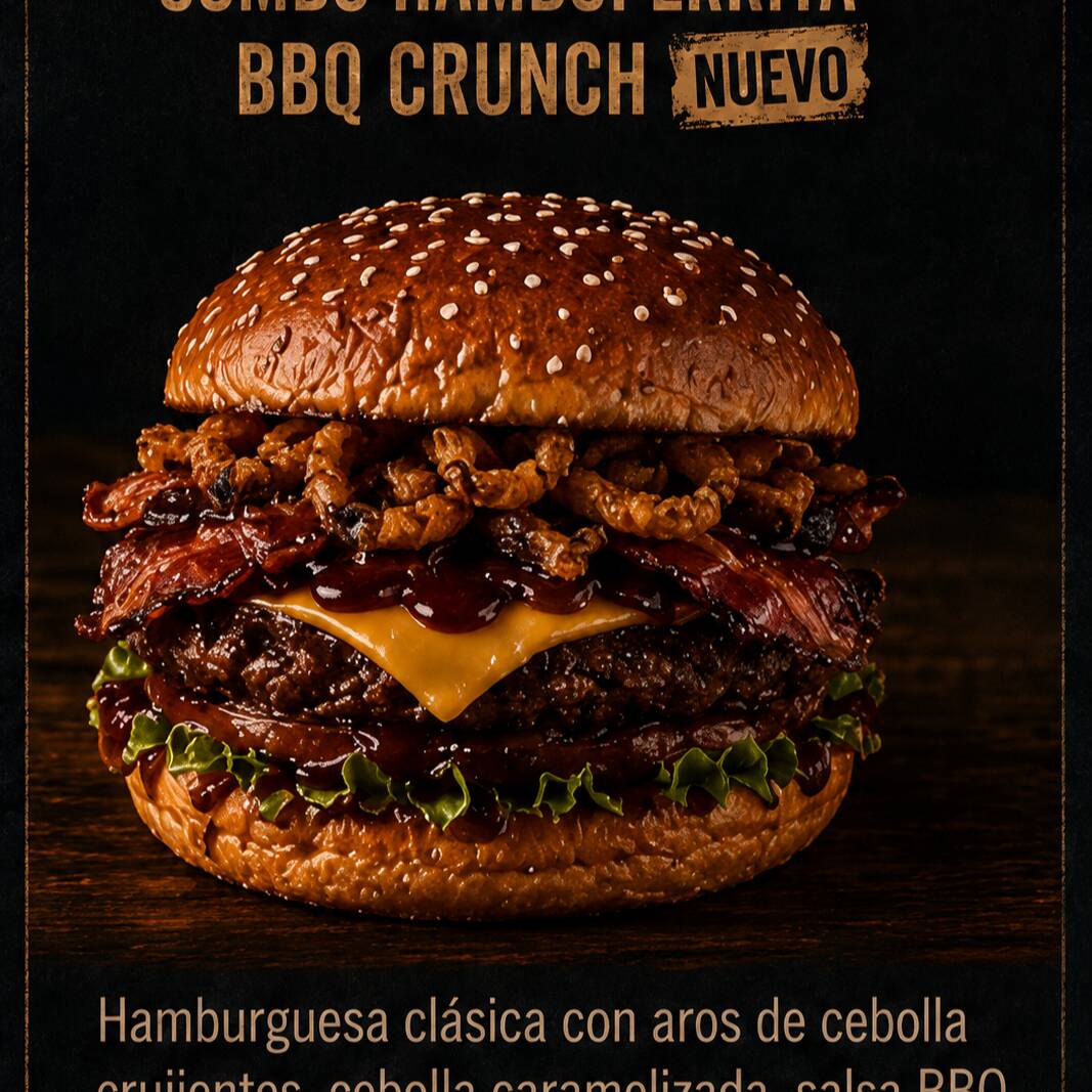 Hambuperrita BBQ crunch