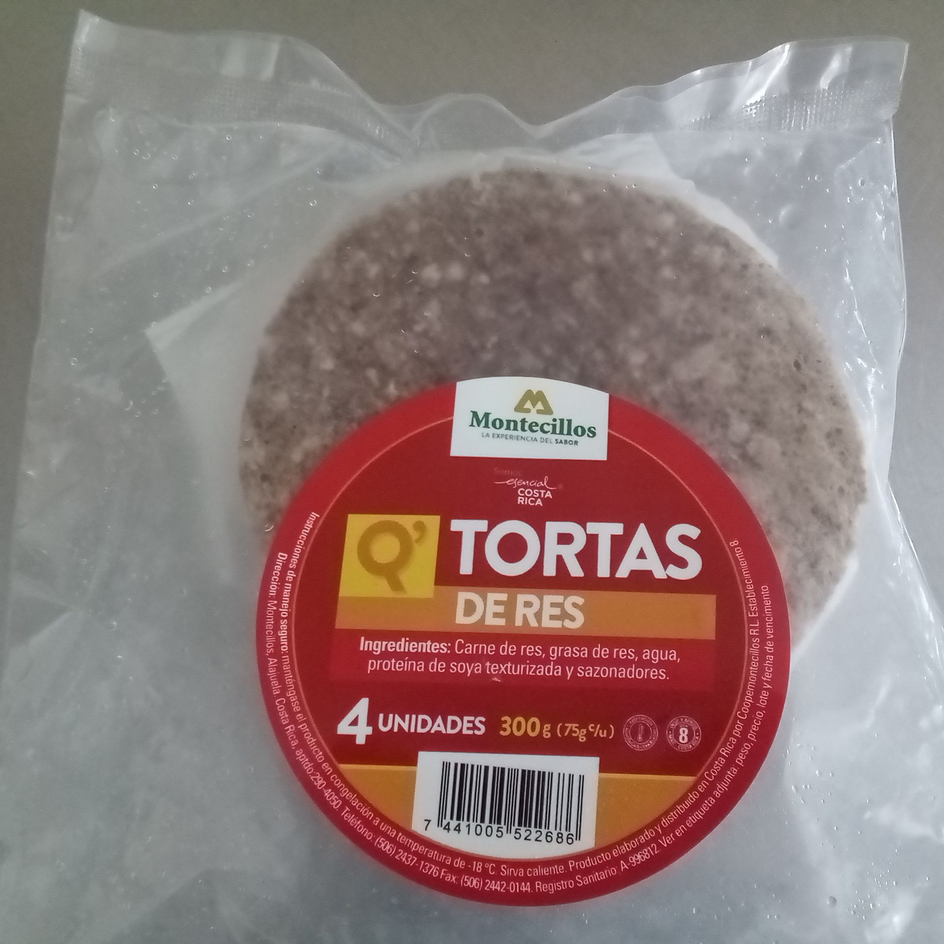 Tortas de Res 4 Unidades
