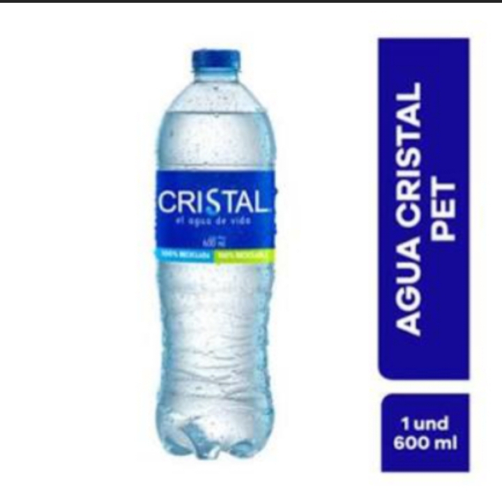 Agua cristal 600ml