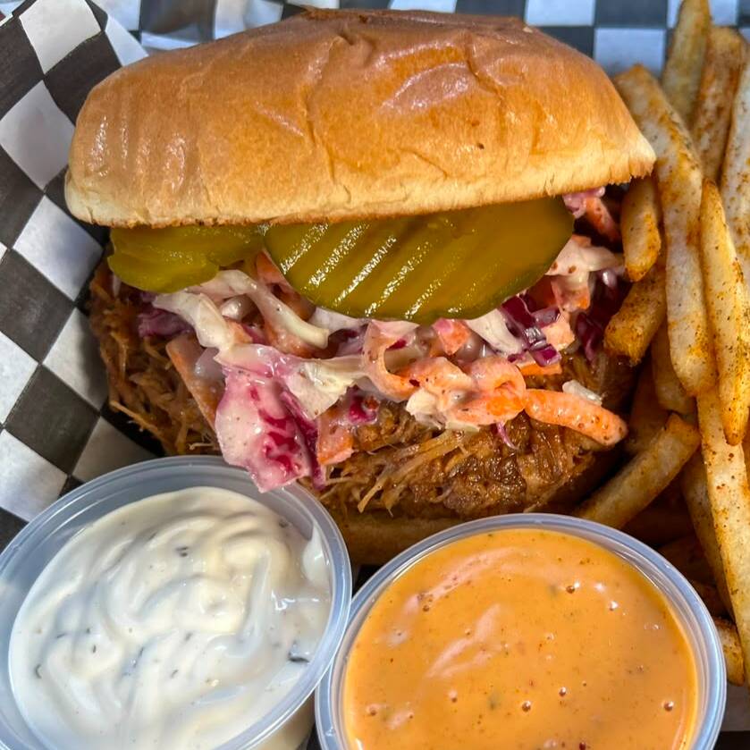 Pulled pork burger