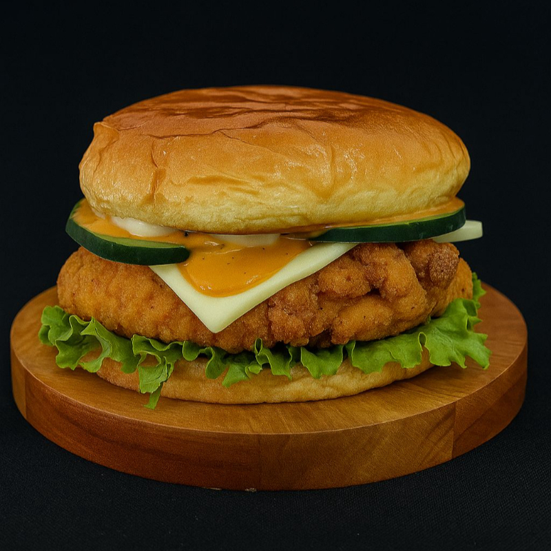 Hamburguesa Pollo Empanizado Bufalo