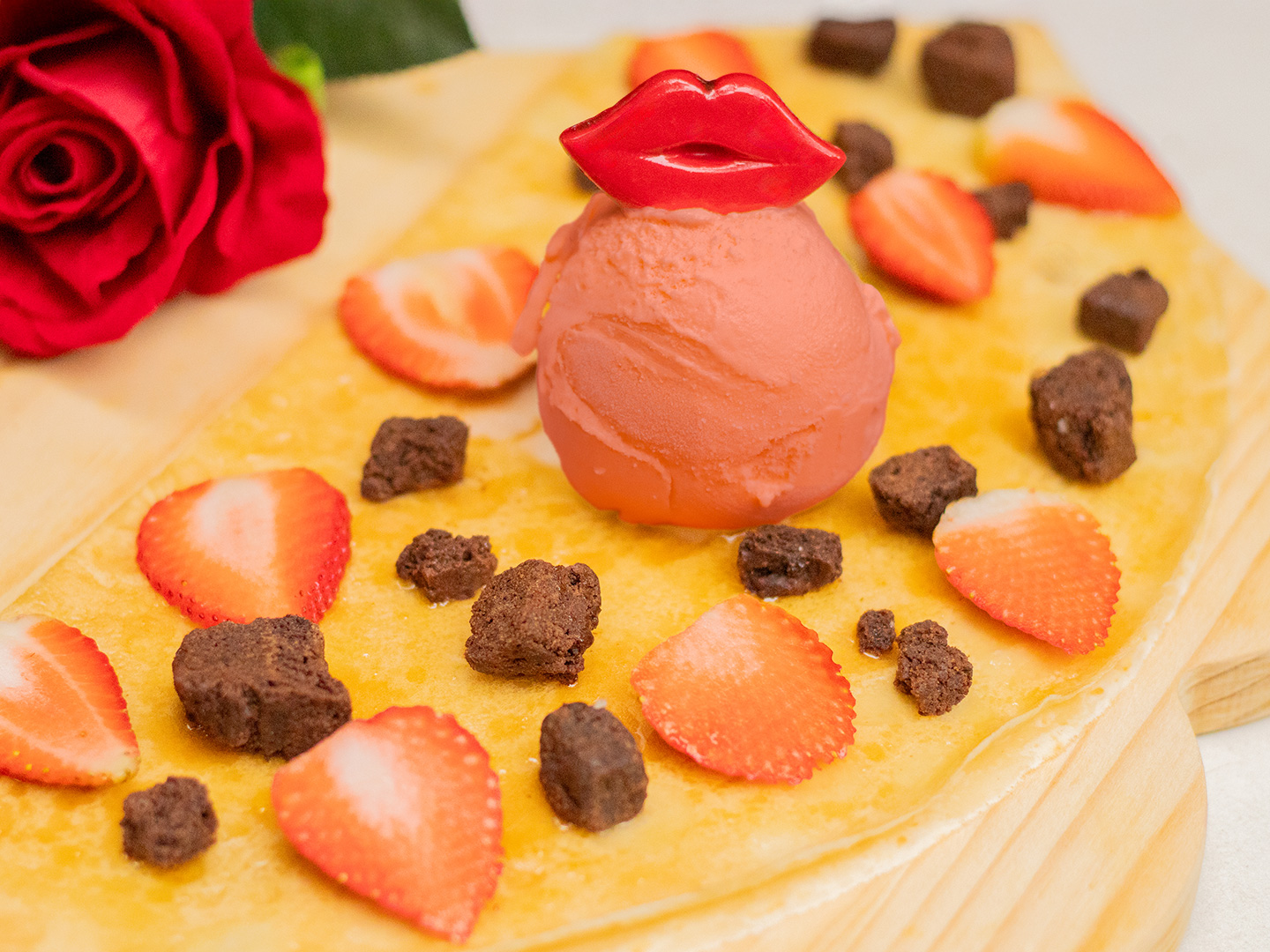 Crepe Con Miel De Abeja