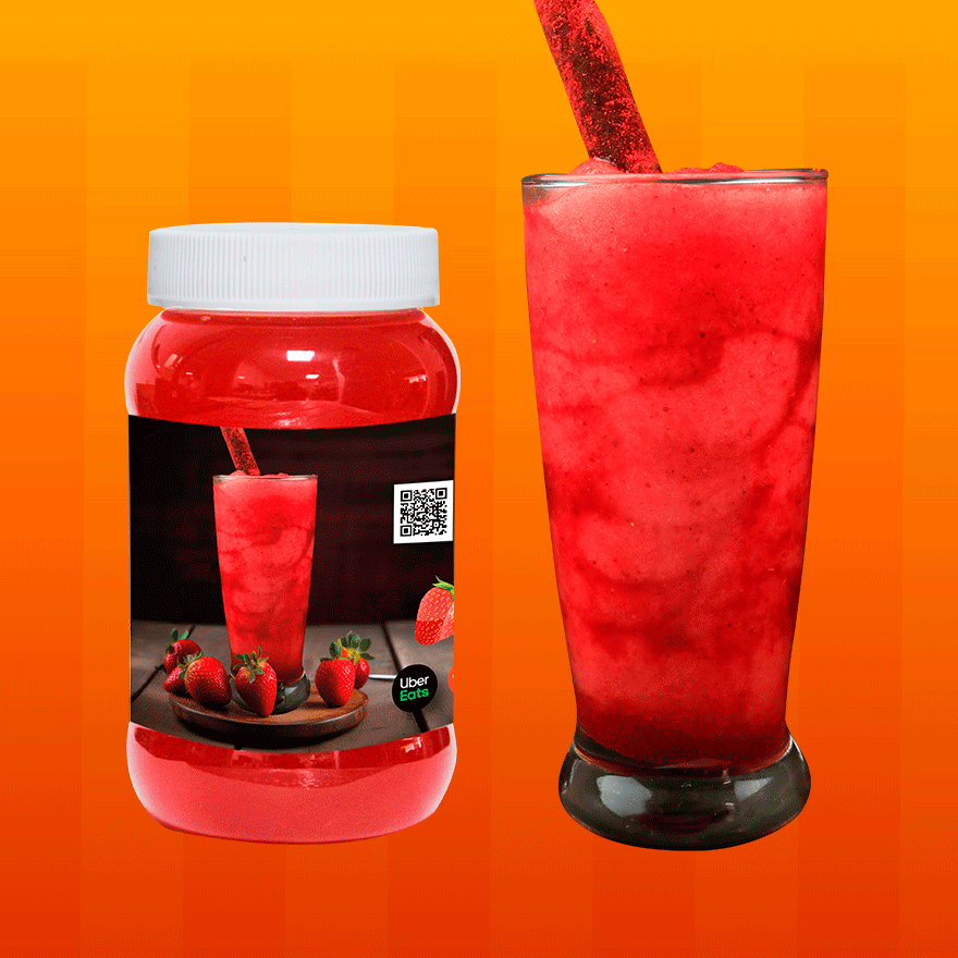 Frappe De Fresa de Agua 500 ml
