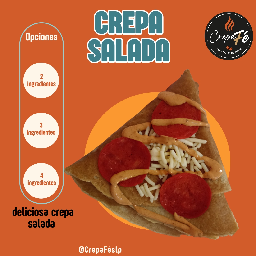 Crepa Salada 2 Ingredientes