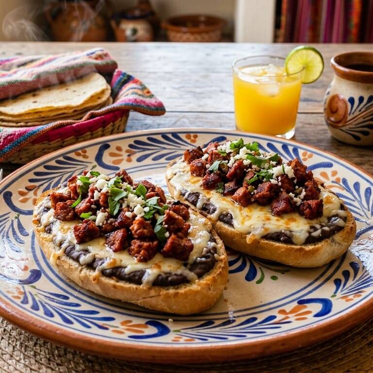 Molletes con Longaniza