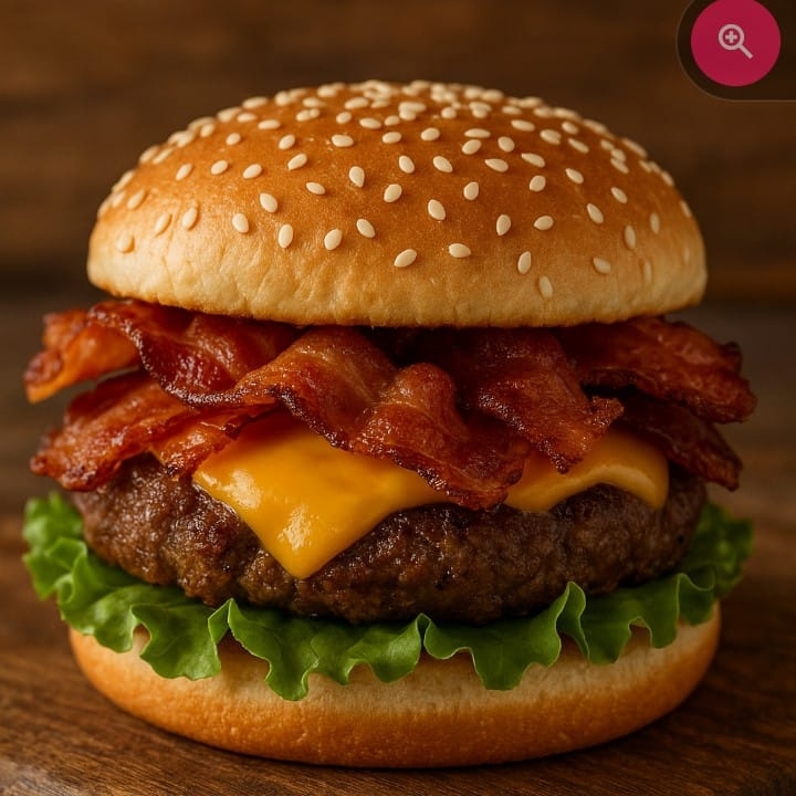 Hamburguesa con Tocino