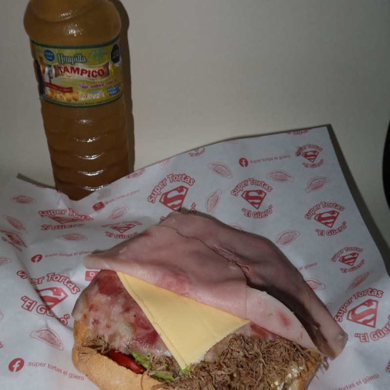 Torta de la Barda Especial Y Huapilla Litro