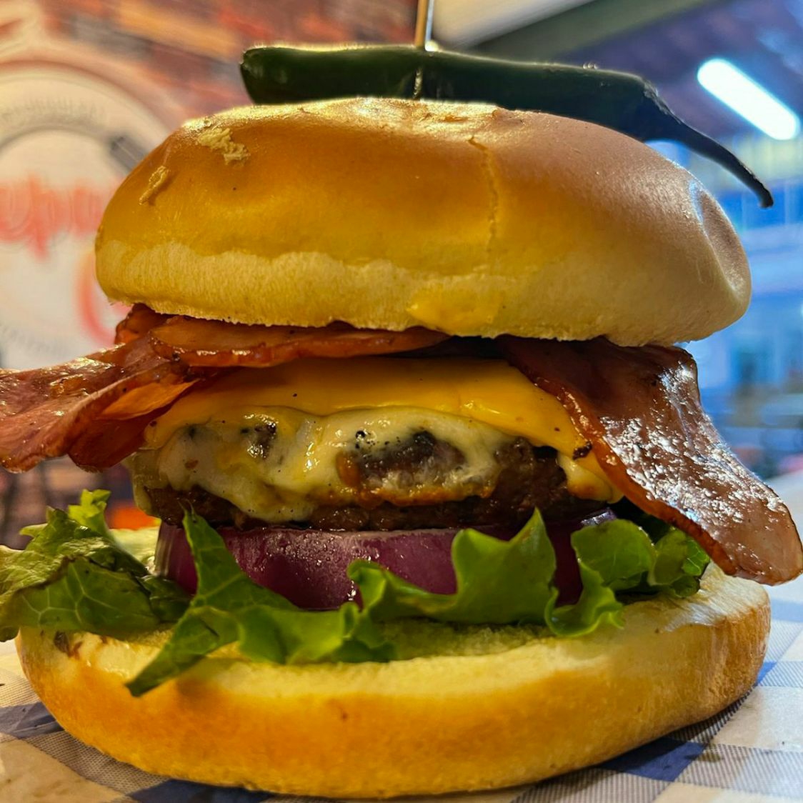 Hamburguesa con Tocino