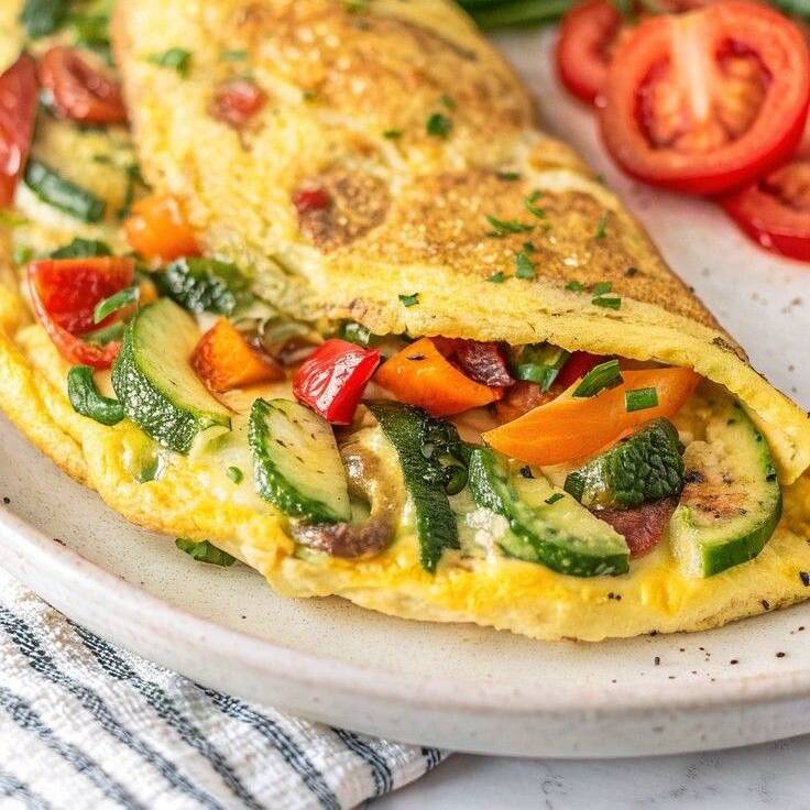 Omelette Mediterráneo de Vegetales