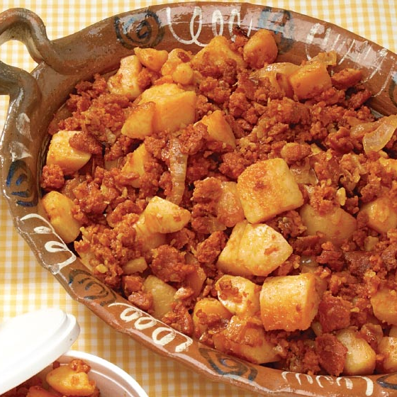 Papas con Chorizo