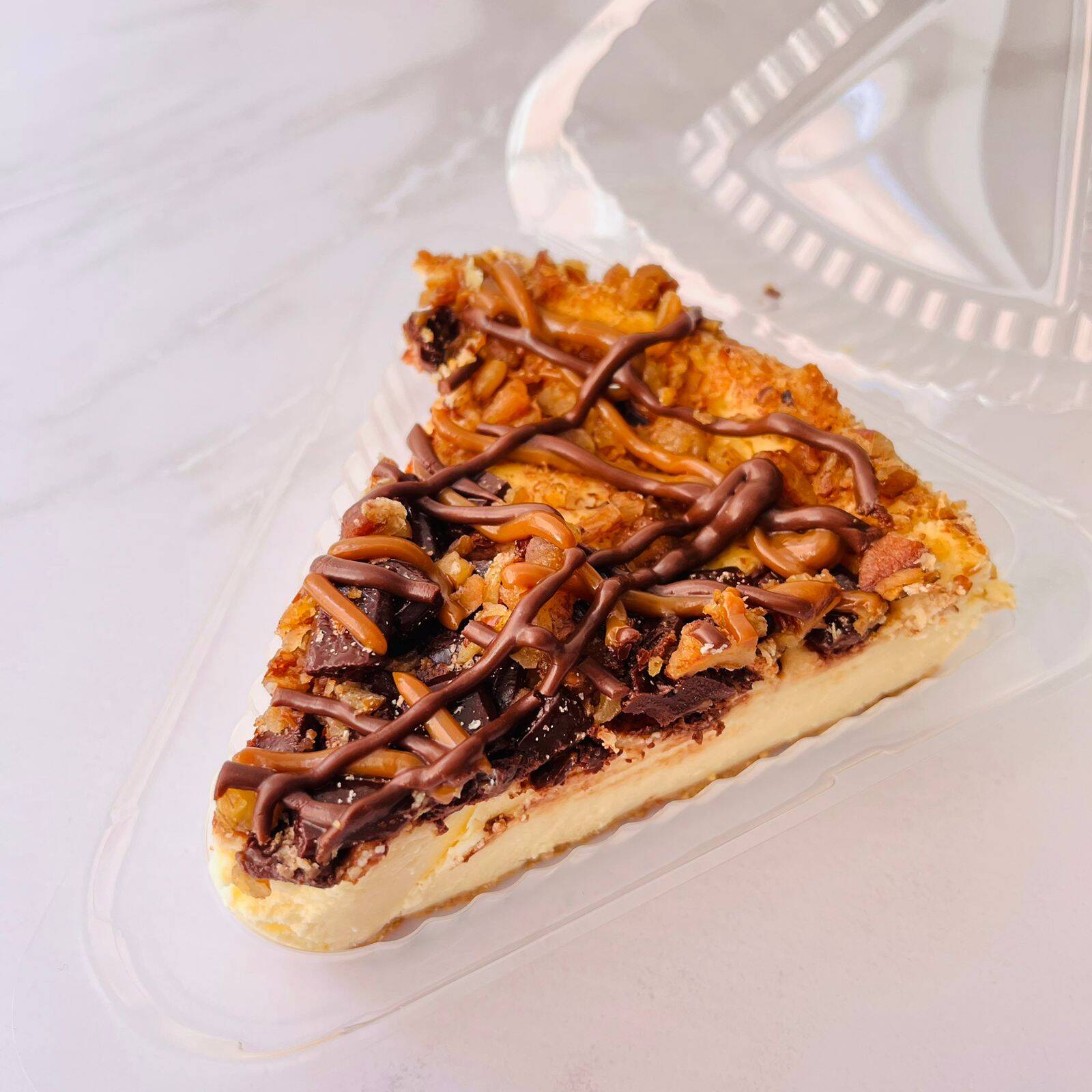 Rebanada de Cheesecake de Chispas de Chocolate