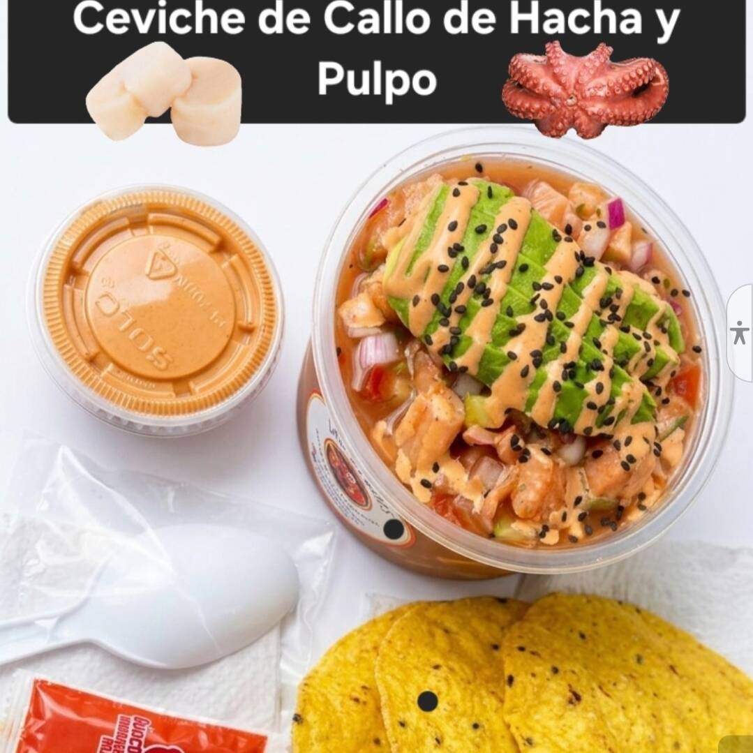 Ceviche de Cayo de Hacha y Pulpo Medio Litro