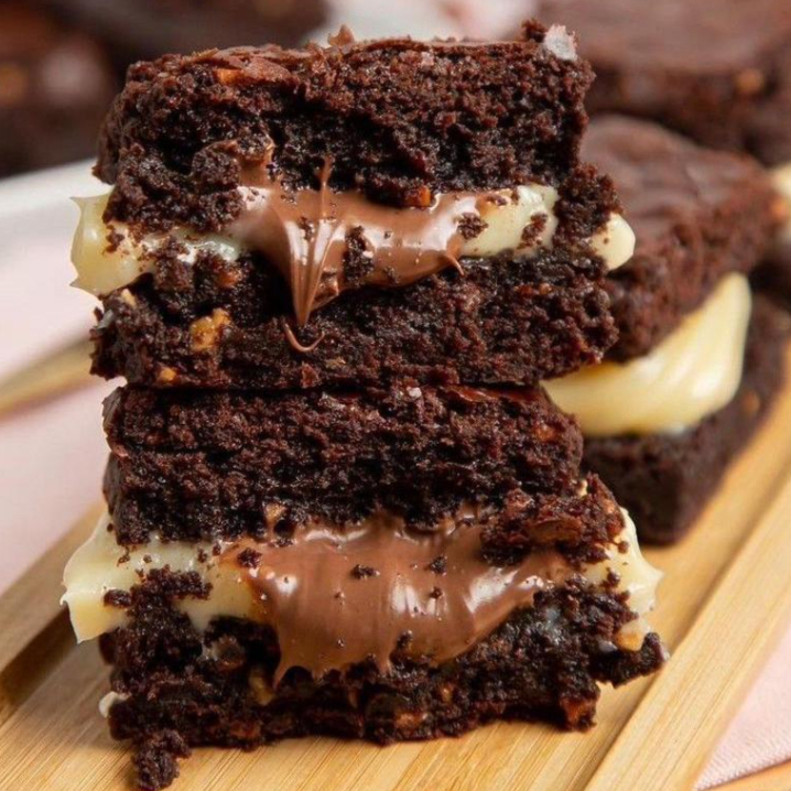 1 pedaço de brownie artersanal