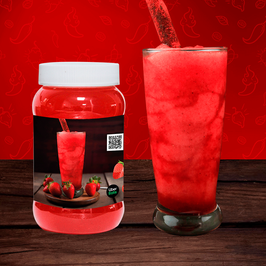 Frappé de Fresa de Agua 500 ml