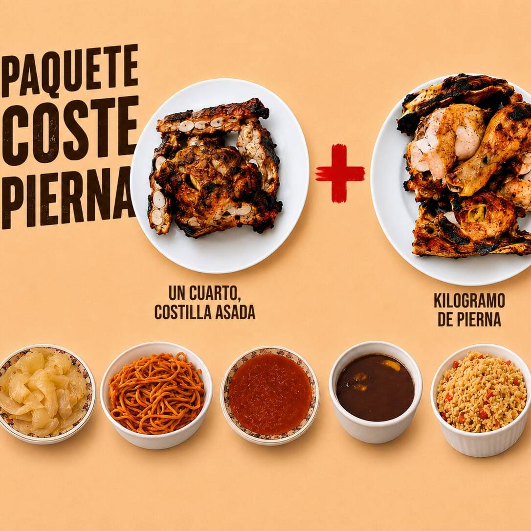 ¡Paquete Para Celebrar! Pollo + Costillas