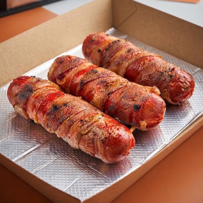 SALCHICHA CON TOCINO