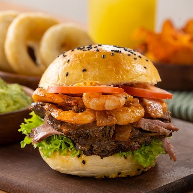 Hamburguesa Tierra y Mar Doble