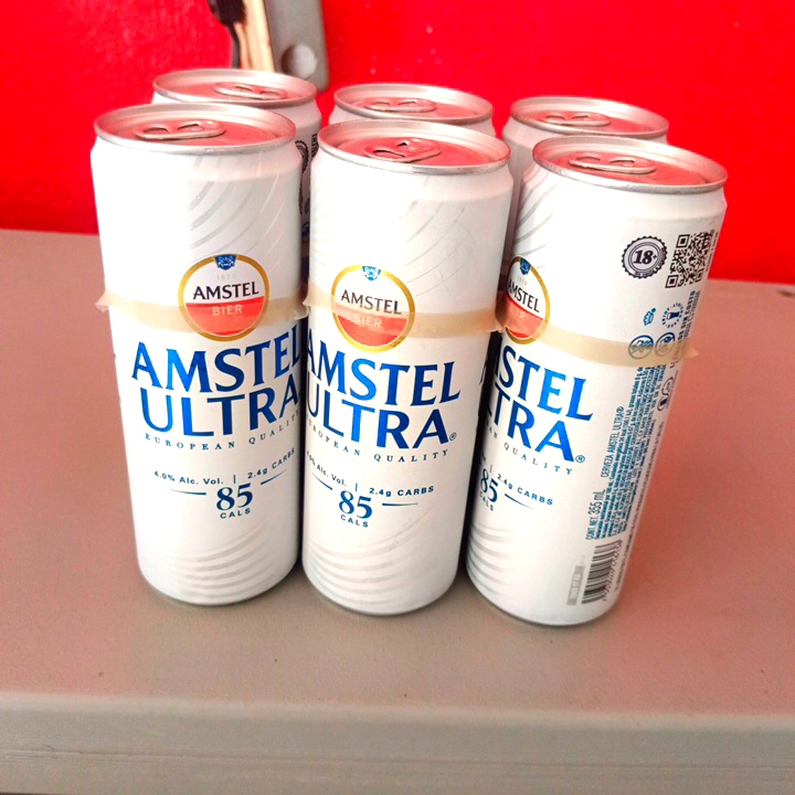 Amstel Ultra Lata 355 ML 6 Pzas