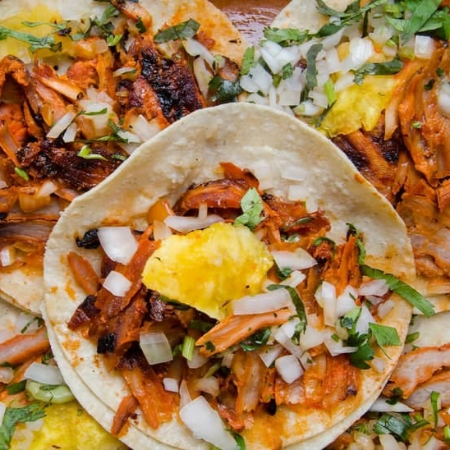 ORDEN 5 TACOS AL PASTOR + COCA COLA