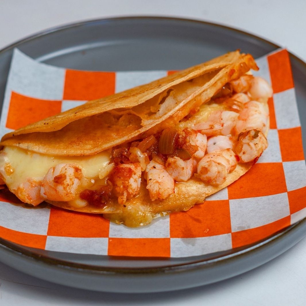 Quesadilla Mixta Camarón con Pulpo