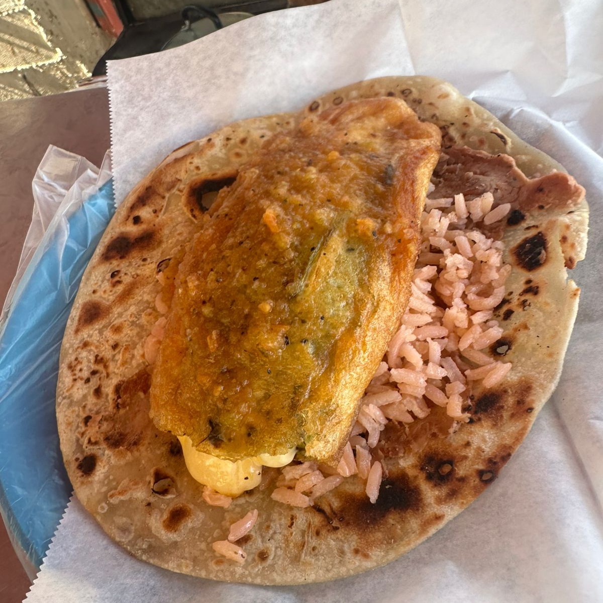 taco de chile relleno