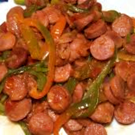 salchichas a la mexicana