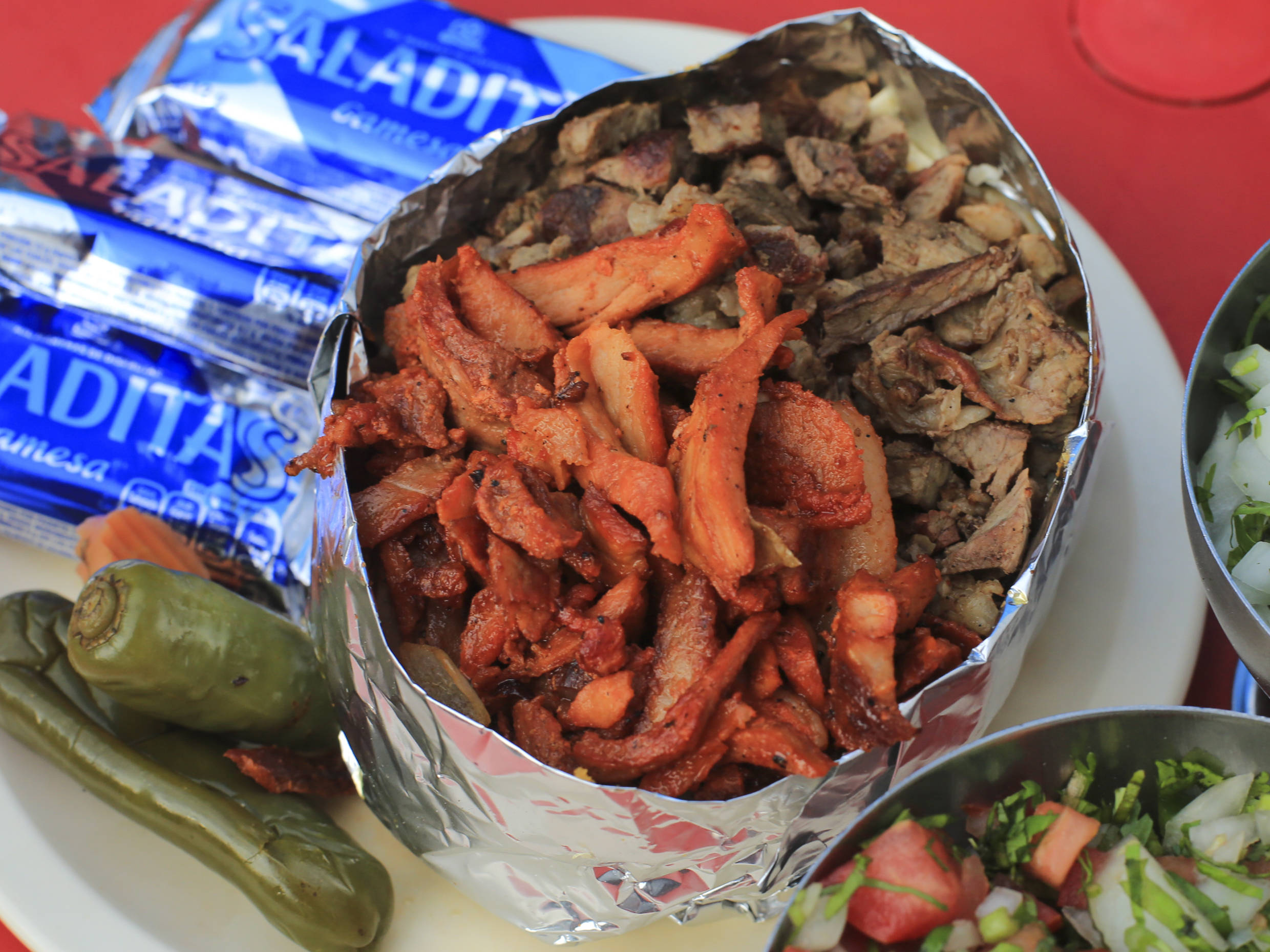 Papa Asada Mixta