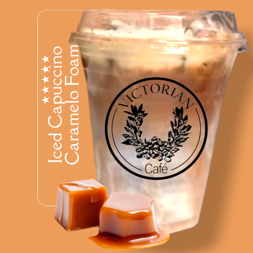 ICED CAPUCCINO CARAMELO FOAM 14OZ Copiar