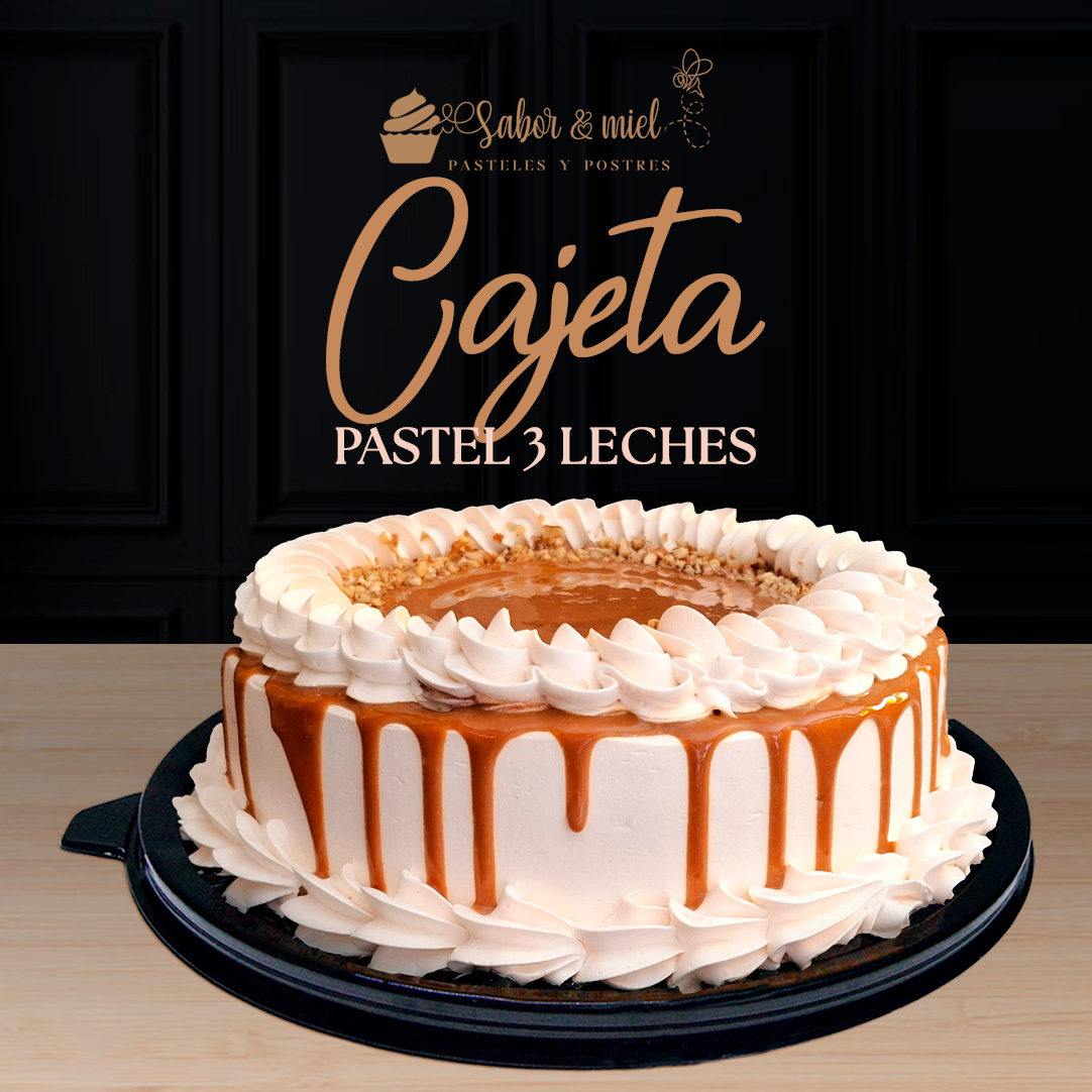 Pastel 3 Leches de Cajeta