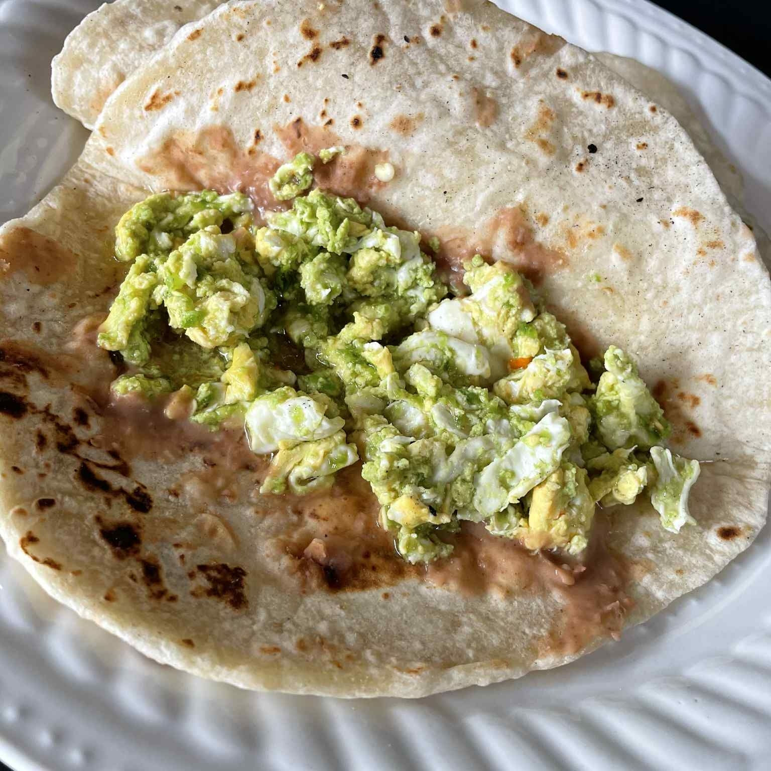 Huevo en salsa verde