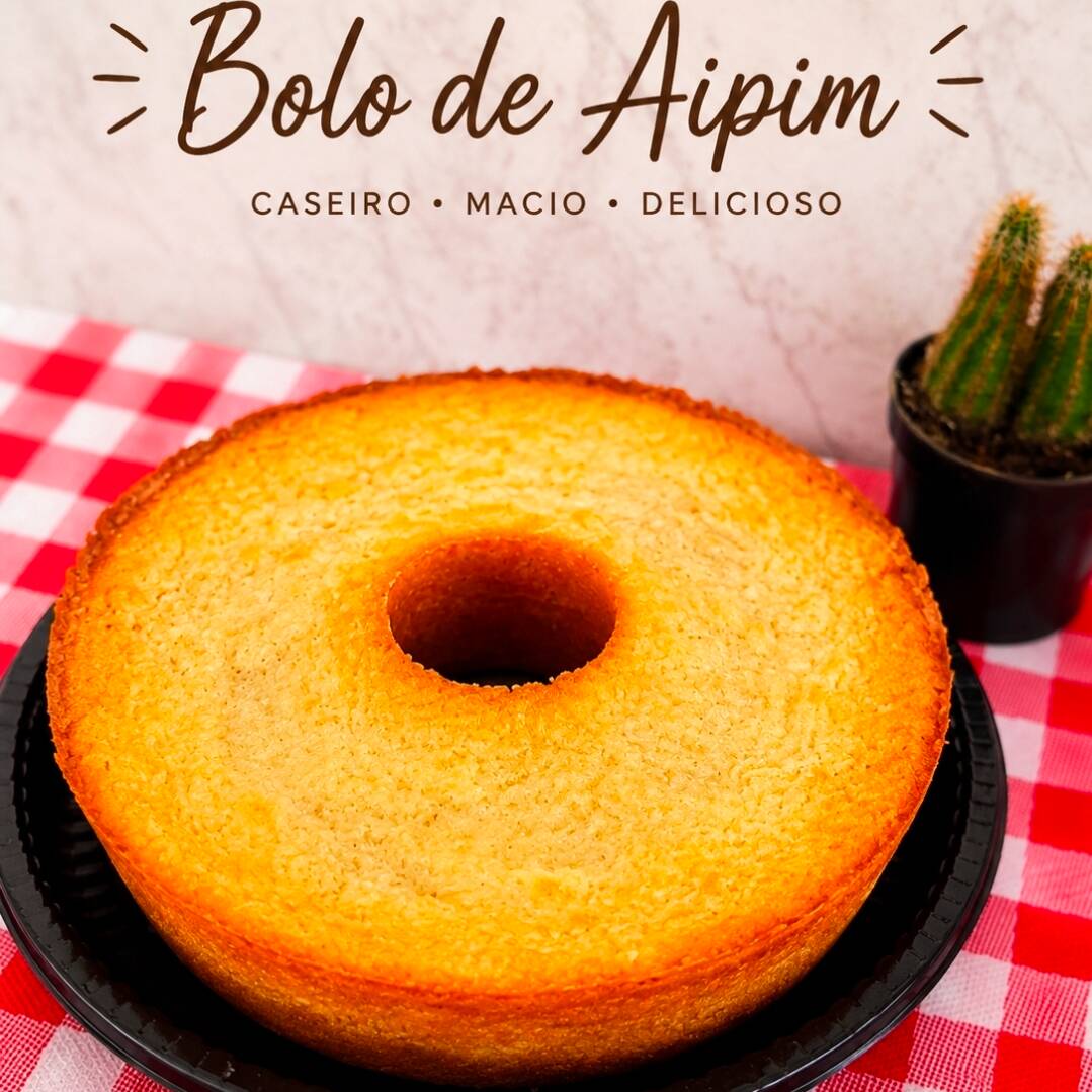 Sabe aquele sabor que lembra a casa da vó? Nosso bolo de aipim é feito com ingredientes selecionados, super macio, úmido na medida certa e com aquele gostinho irresistível de tradição.