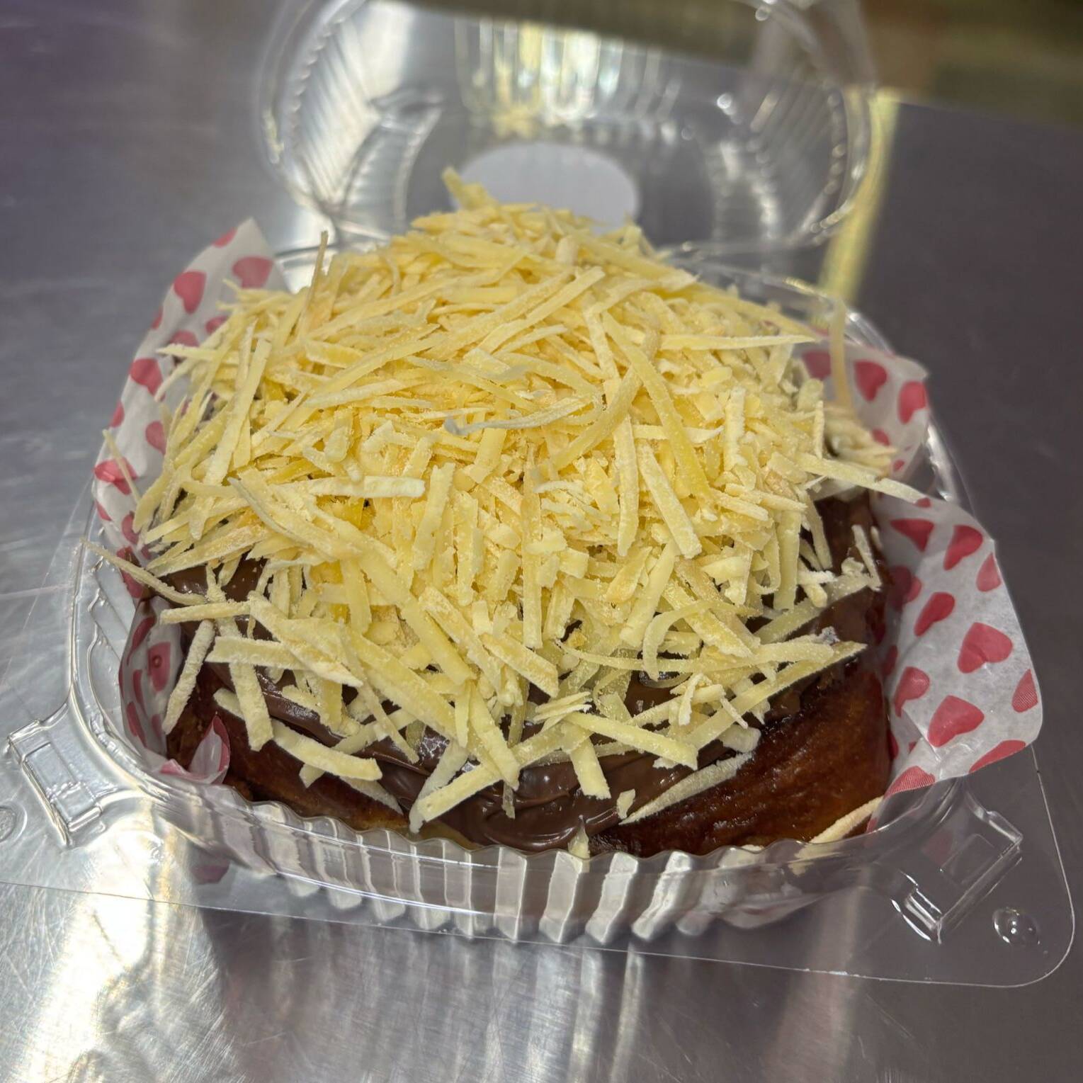 Roll de canela nutequeso