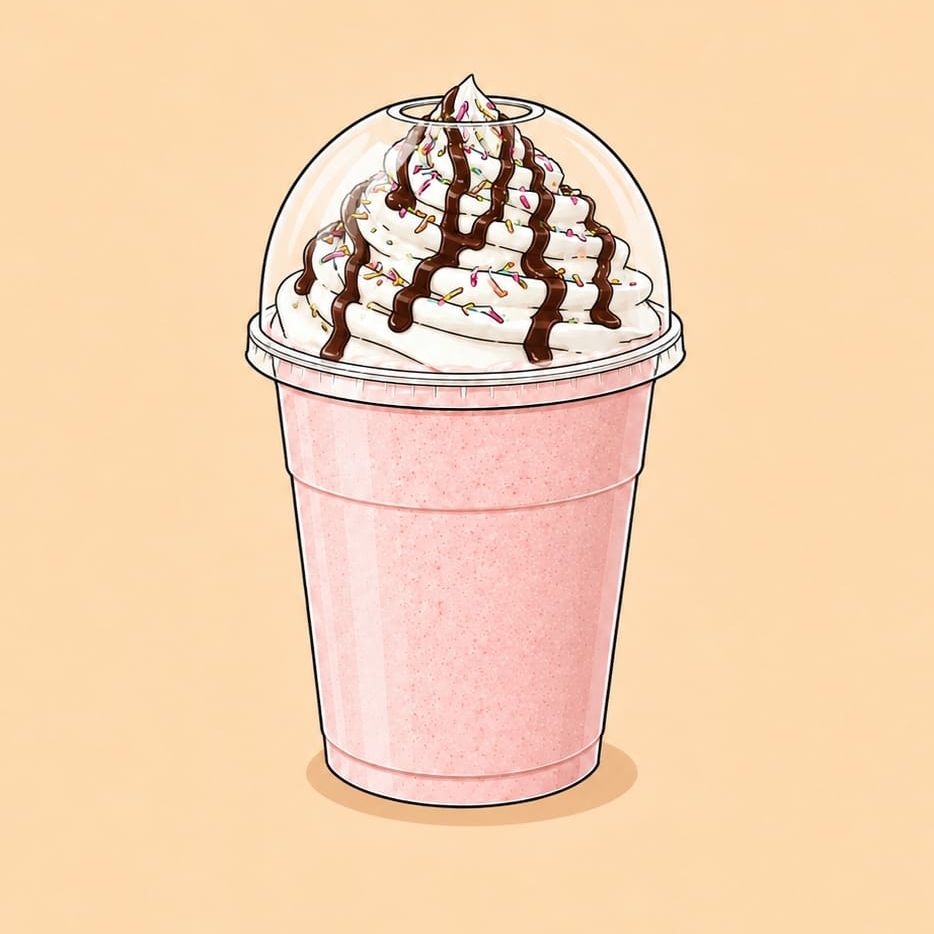 Malteada de Fresa