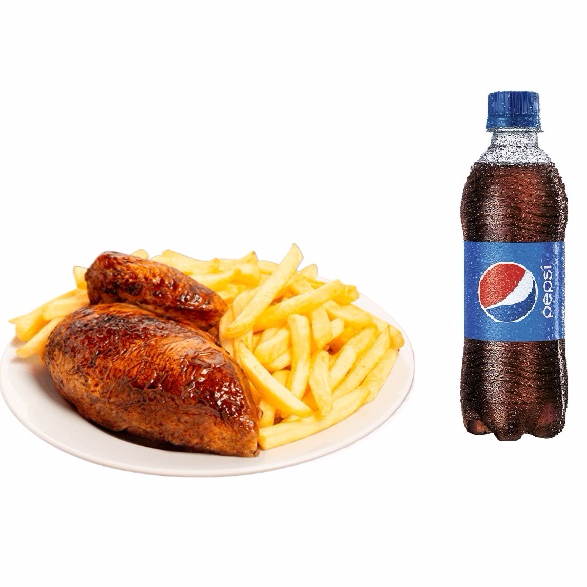 1/4 Polllo a la Brasa + 1 Pepsi Personal